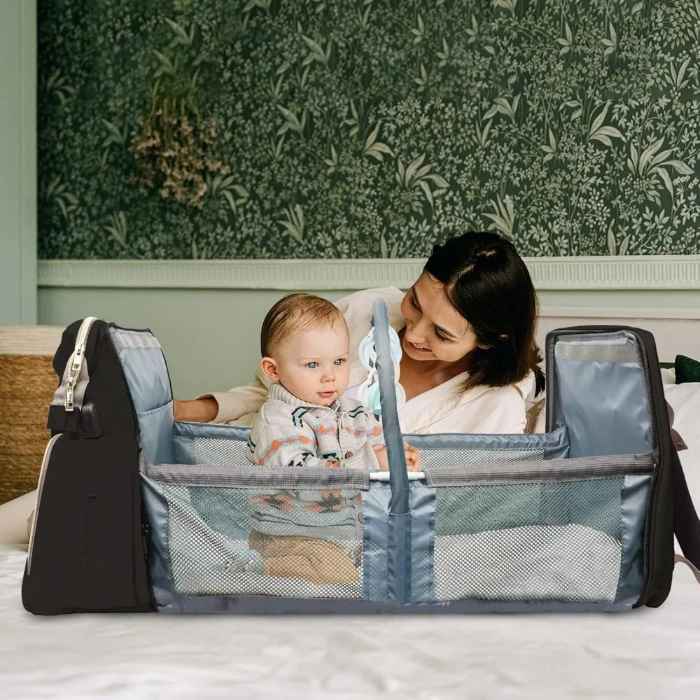 Diaper Bag With Changing Station Backpack Large Capacity