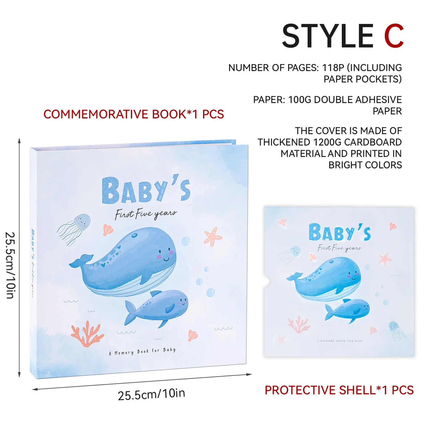 Baby Growth Photo Album Our First Year Memory Book Gift