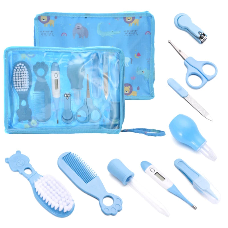Newborn Care Kit 9 Pcs Health Grooming Nail Thermometer