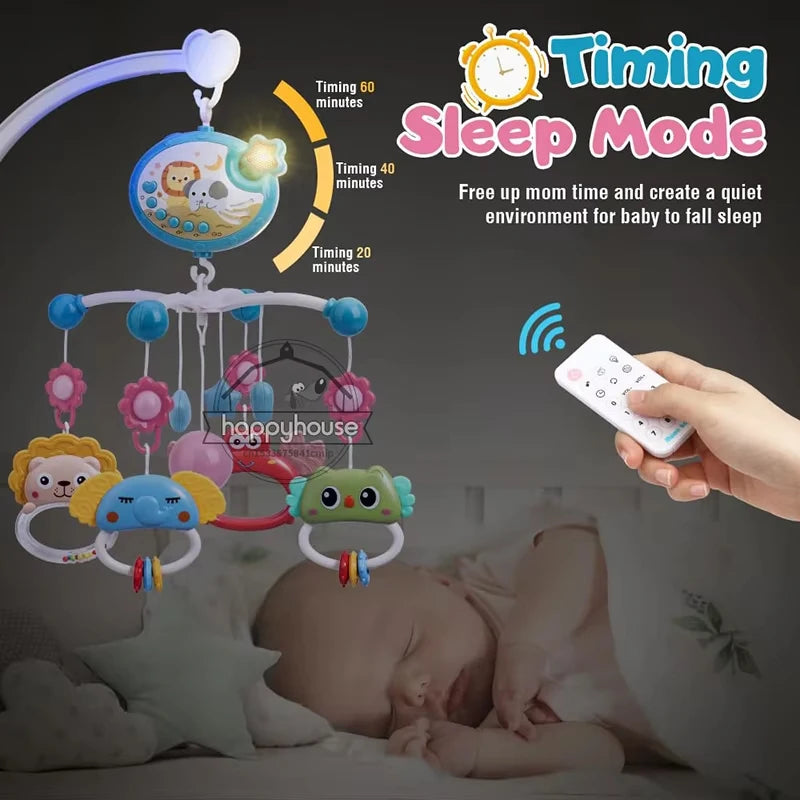 Musical Baby Crib Mobile With Lights And Remote Control