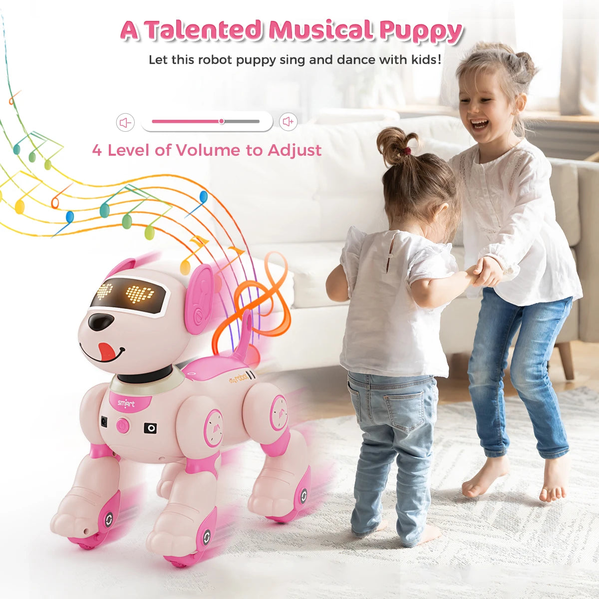 VATOS Robot Dog Toy With Remote Control And Voice Commands