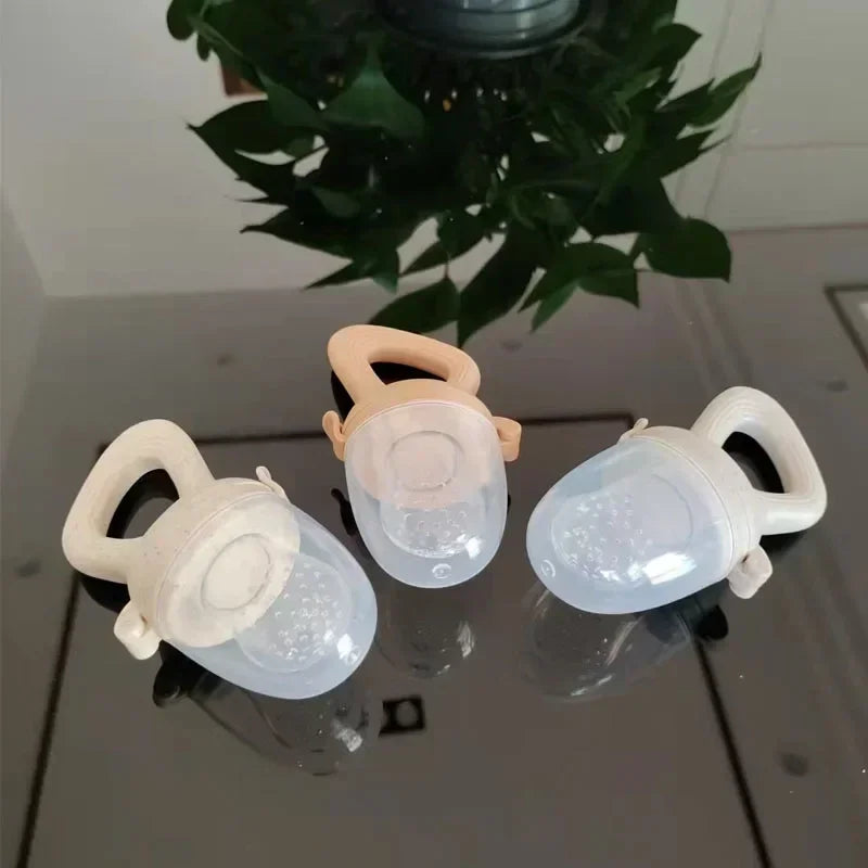 Silicone Baby Fruit Feeder With Cover Teething Pacifier
