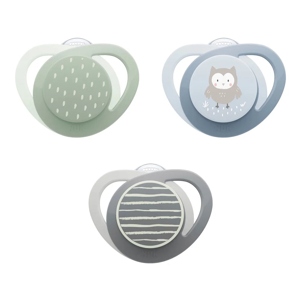 Orthodontic Pacifier 0 to 6 Months 3 Pack BPA Free Shield