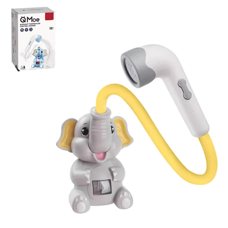 Electric Elephant Bath Toy with Shower Thermometer Toddlers