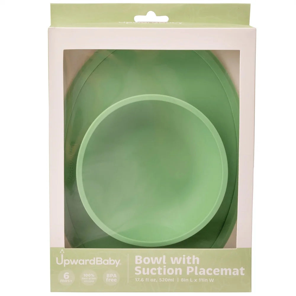 Suction Bowl With Placemat 100 Percent Food Grade Silicone