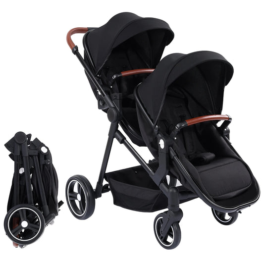 Double Stroller Tandem Infant Toddler Multi Position