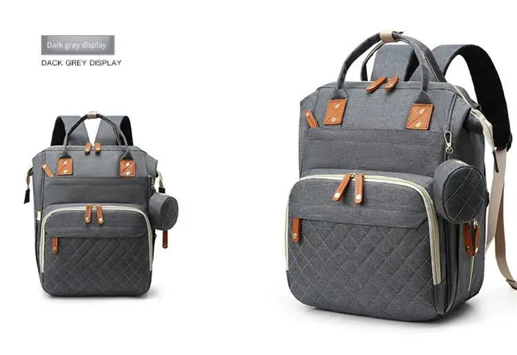 Waterproof Wear Resistant Mom Backpack Diaper Bag Capacity