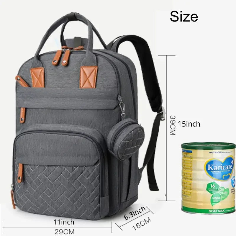 Diaper Backpack Mommy Waterproof Travel Tote Stroller Straps