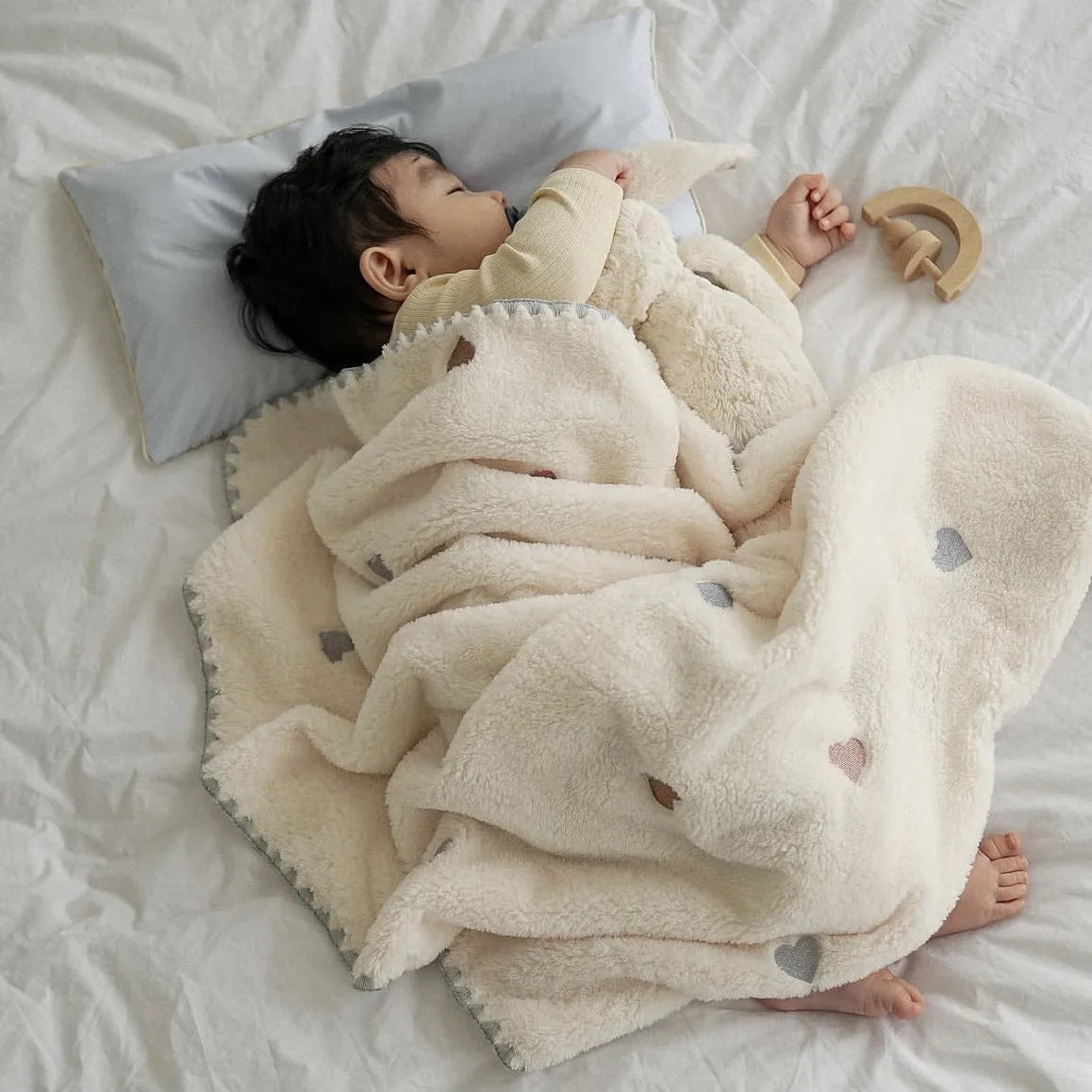 Cartoon Baby Blanket Fleece Quilt For Newborn Swaddling