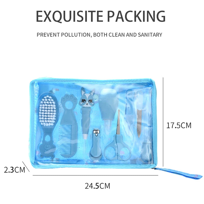 Newborn Care Kit 9 Pcs Health Grooming Nail Thermometer
