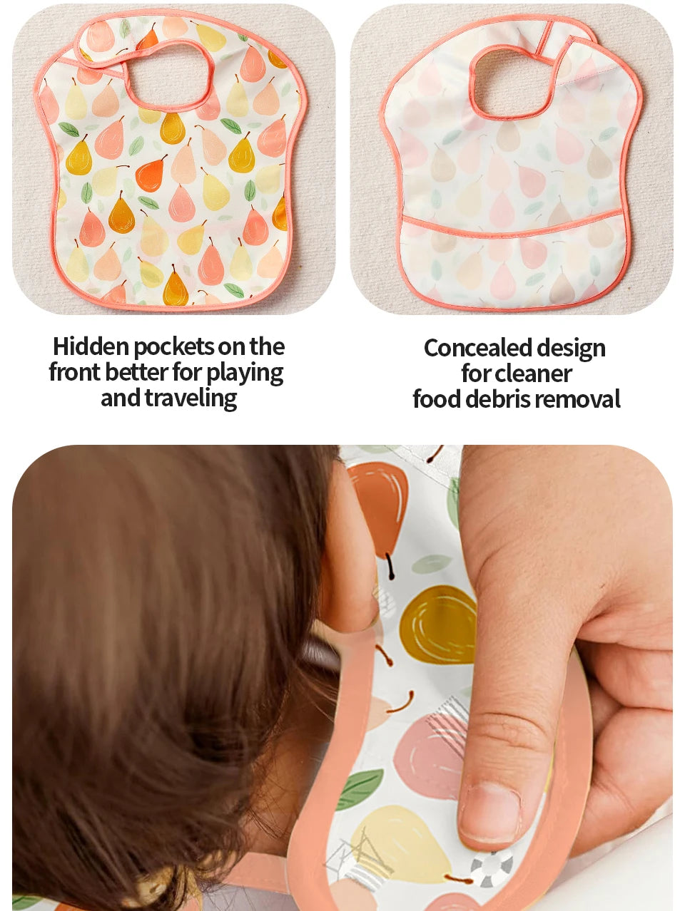 Waterproof Baby Sleeveless Feeding Bibs Set Full Body Cover