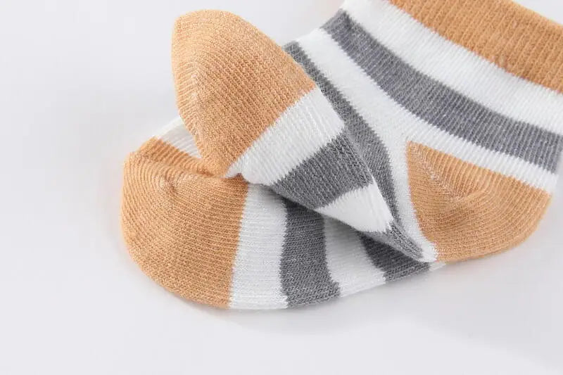 5 Pairs Newborn Baby Socks Cotton Soft Breathable 0 To 12M