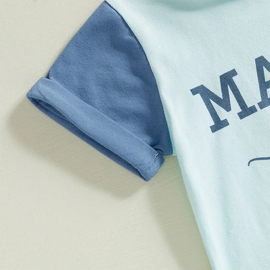Toddler Boys 2 Piece Short Sleeve Graphic Tee Shorts