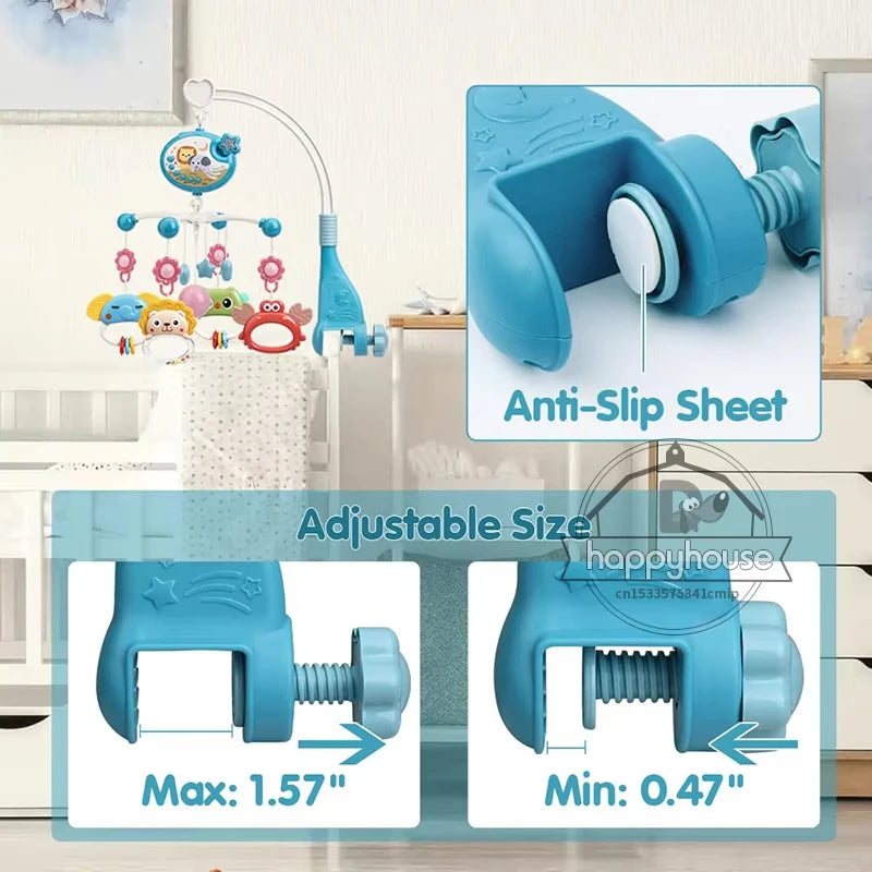 Musical Baby Crib Mobile With Lights And Remote Control