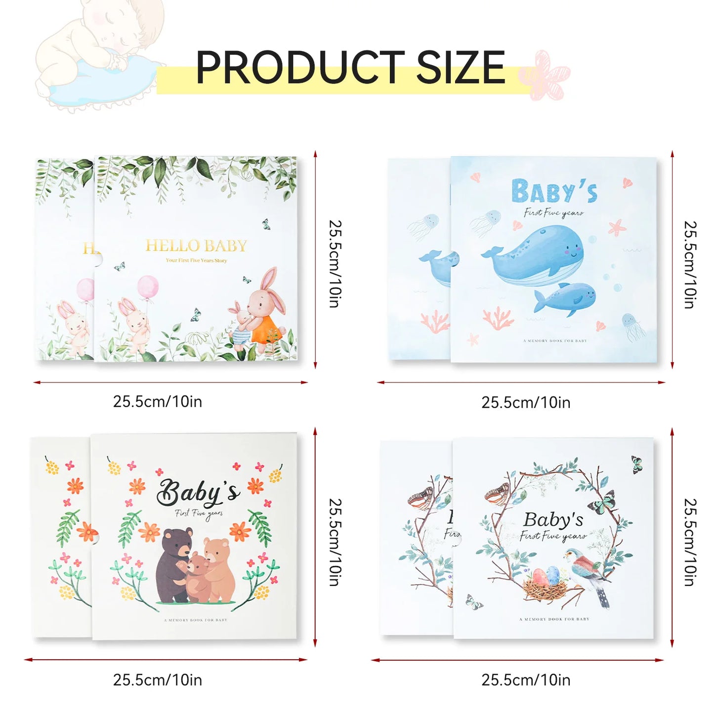 Baby Growth Photo Album Our First Year Memory Book Gift