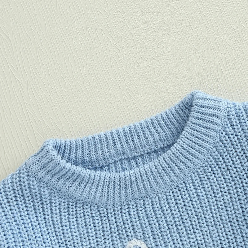 Adorable Easter Kids Sweaters With Bunny Ears Knit Pullover