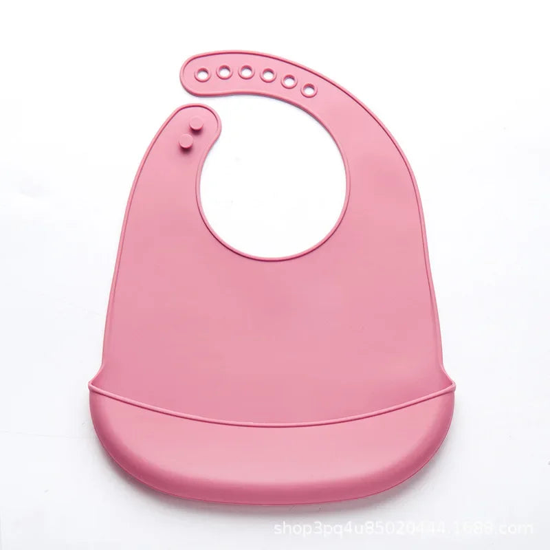 Adjustable Waterproof Baby Bib Silicone Drool Towel