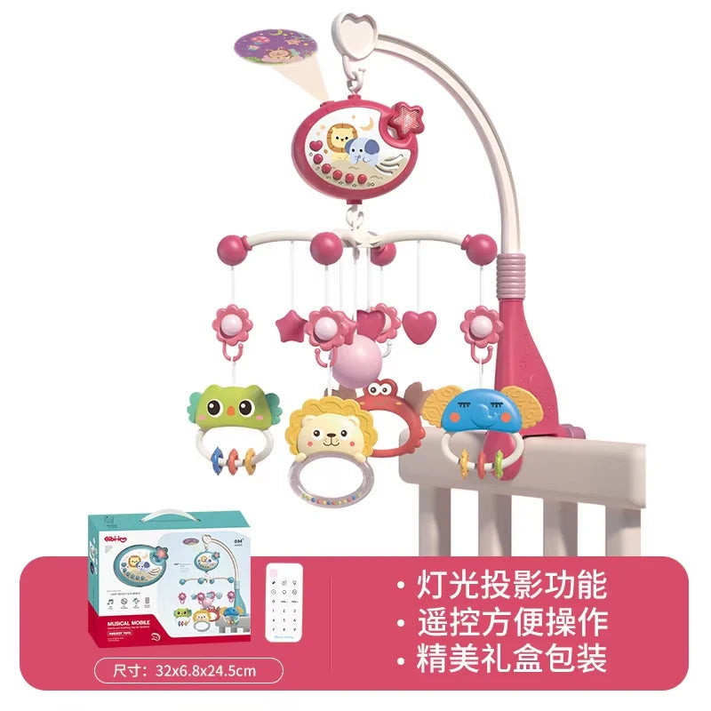 Musical Baby Crib Mobile With Lights And Remote Control