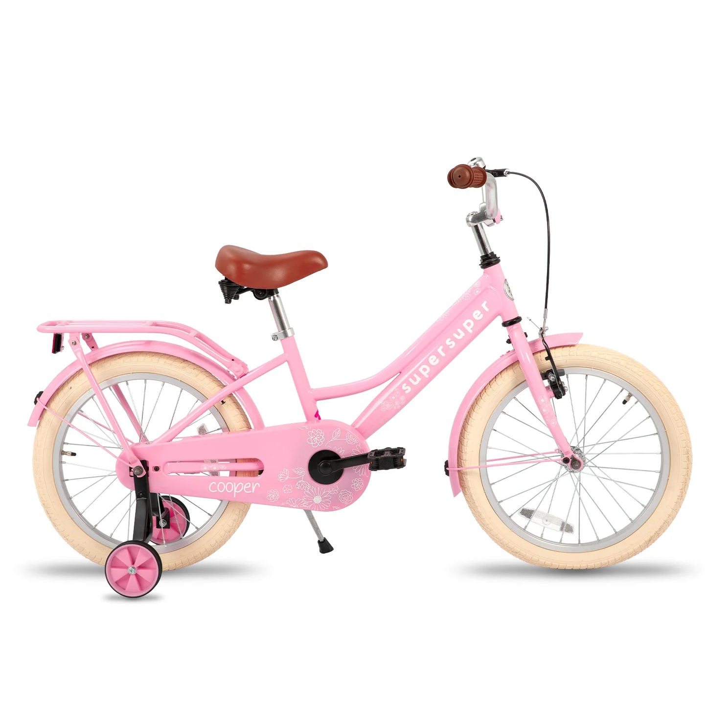 JOYSTAR Bike for 2-12 Years Toddlers and Kids, 12" 14" 16" Kids Bike with Training Wheels, 20 Inch Bike with Kickstand,Pink