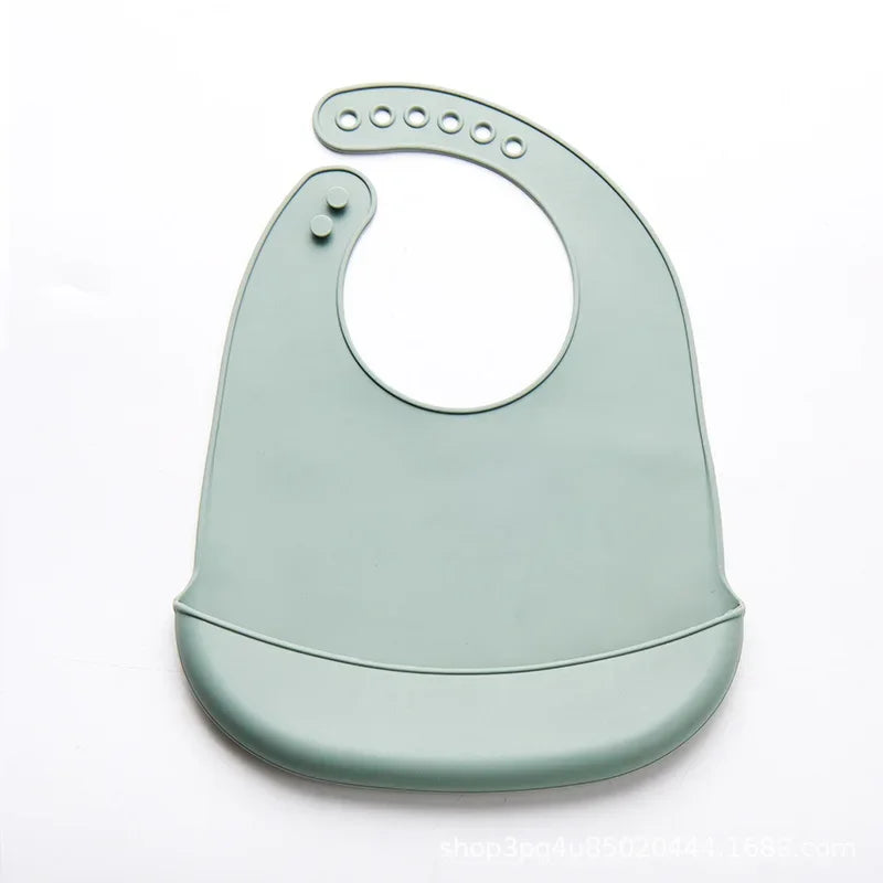 Adjustable Waterproof Baby Bib Silicone Drool Towel