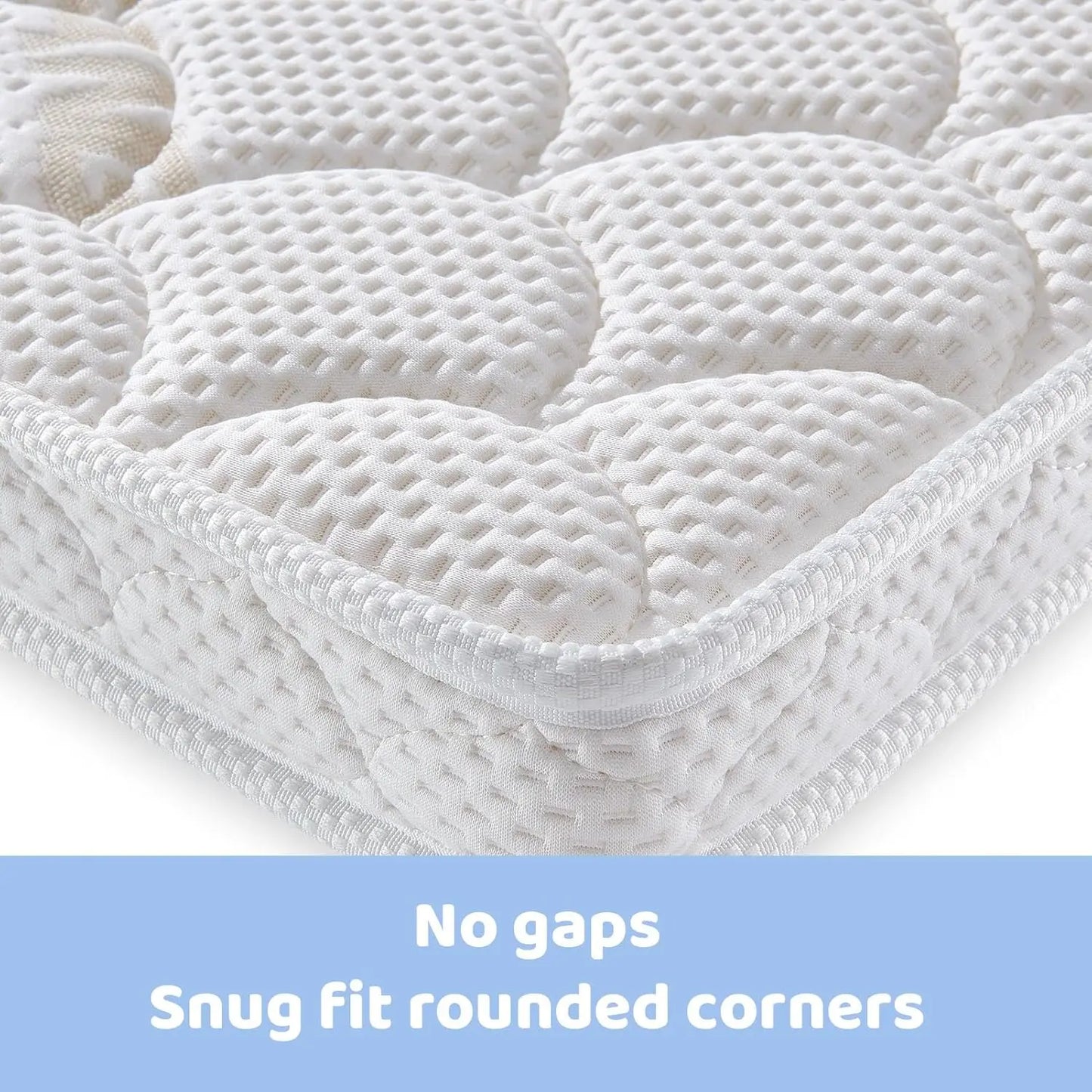 Mini Crib Mattress 38X24X4 Inch Dual Sided Firm Support Comfort Foam Breathable Quiet Odorless Fits Most Mini Cribs