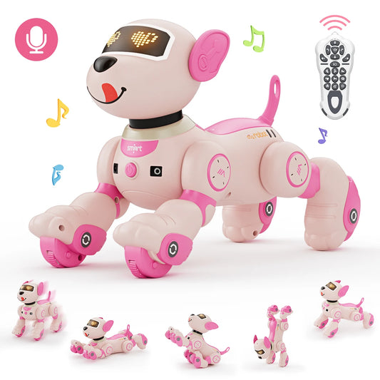 VATOS Robot Dog Toy With Remote Control And Voice Commands