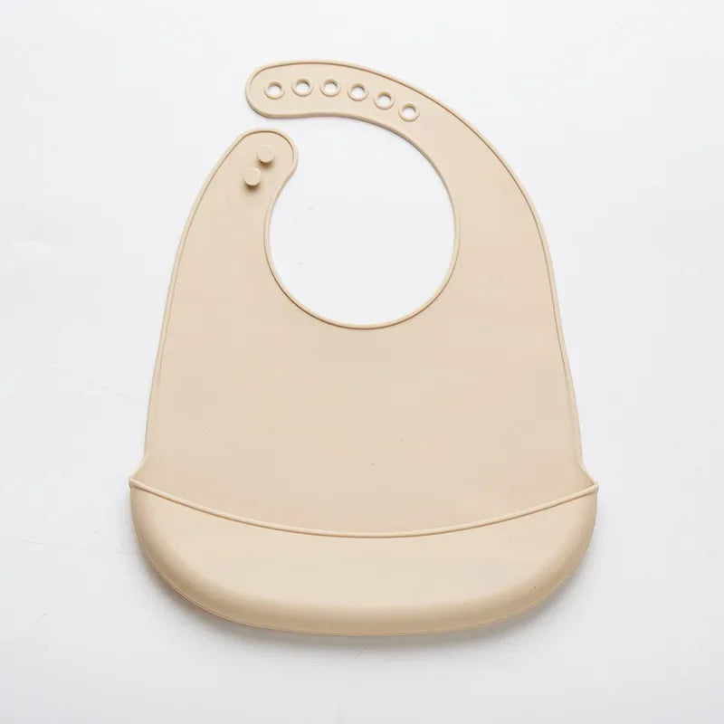 Adjustable Waterproof Baby Bib Silicone Drool Towel