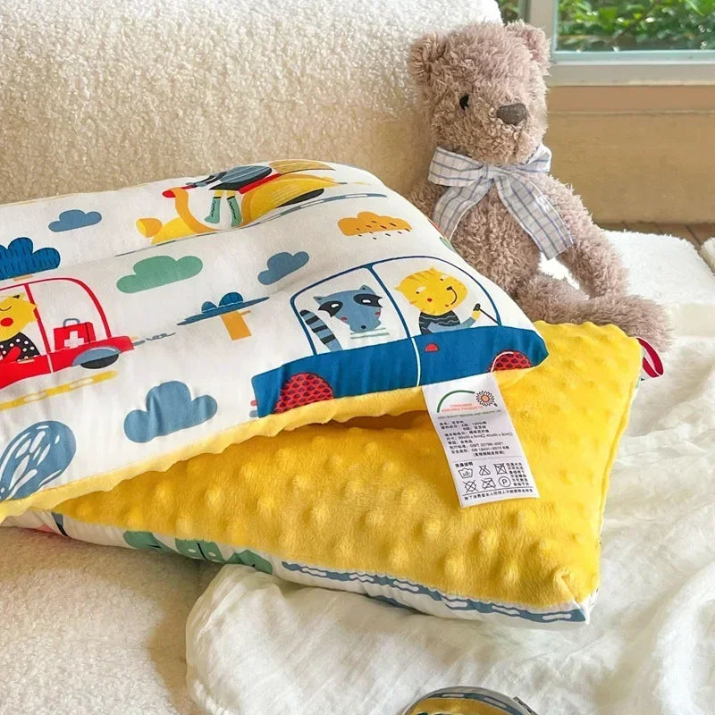 Soft Velvet Baby Pillow For Newborn Sleep And Headrest