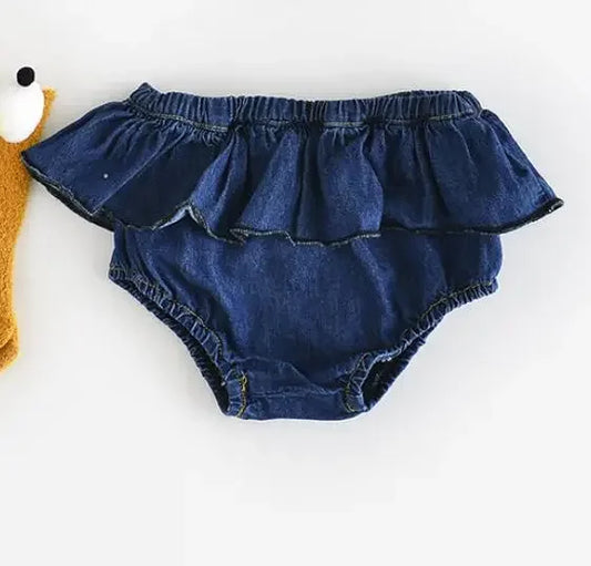 Adorable Baby Denim Shorts Casual Pants Pockets 0 To 24M