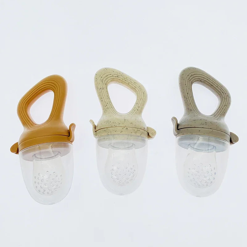 Silicone Baby Fruit Feeder With Cover Teething Pacifier