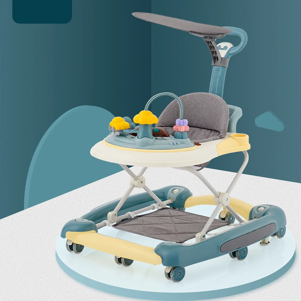 Baby Walkers With Universal Wheel Anti Roll Push Handle