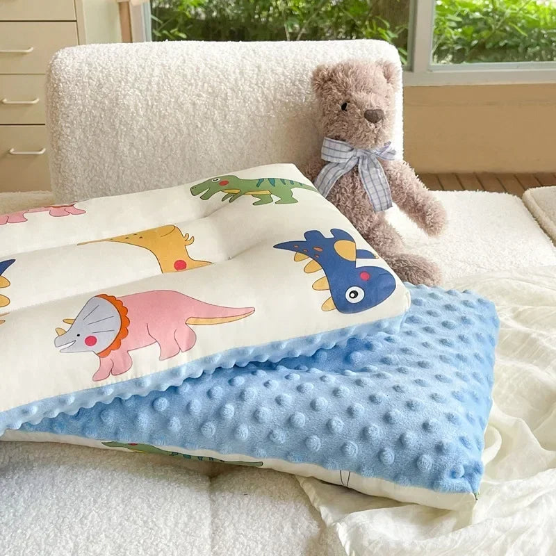 Soft Velvet Baby Pillow For Newborn Sleep And Headrest