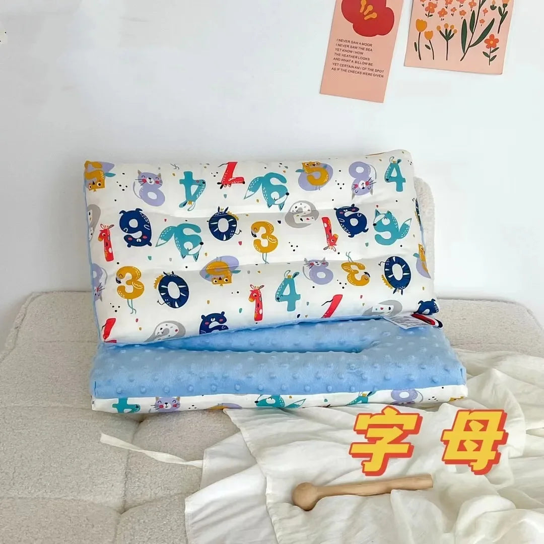 Soft Velvet Baby Pillow For Newborn Sleep And Headrest