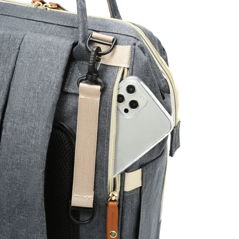 Waterproof Wear Resistant Mom Backpack Diaper Bag Capacity