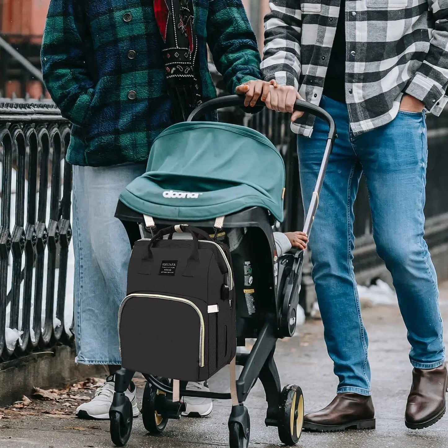 Diaper Bag With Changing Station Backpack Large Capacity