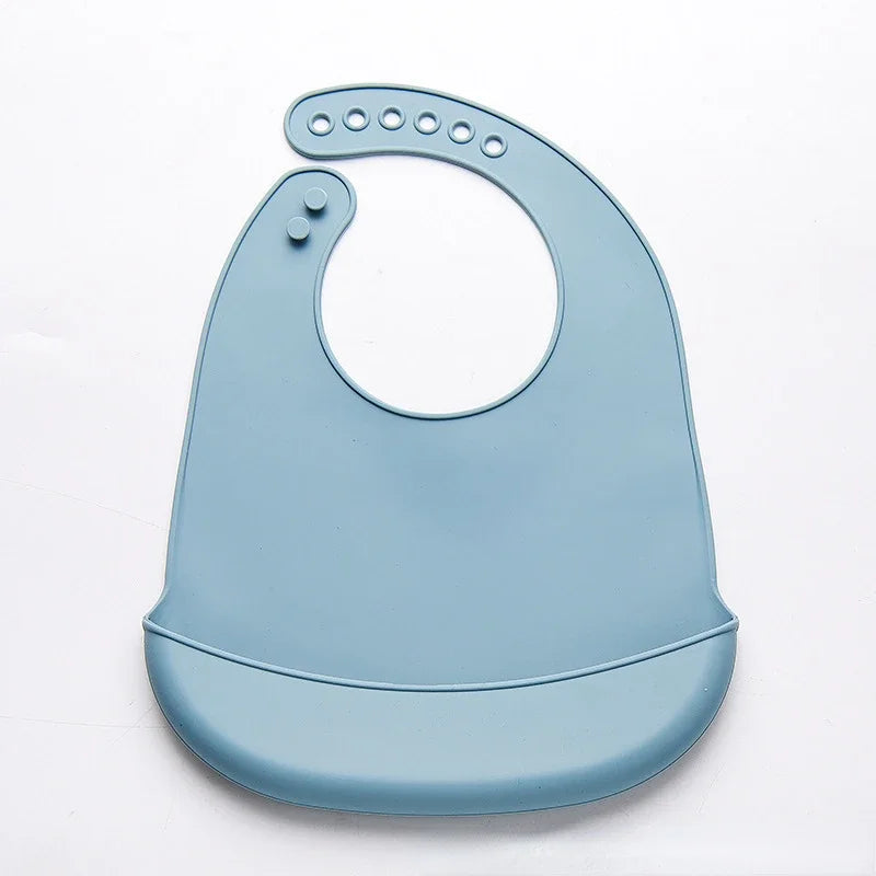 Adjustable Waterproof Baby Bib Silicone Drool Towel