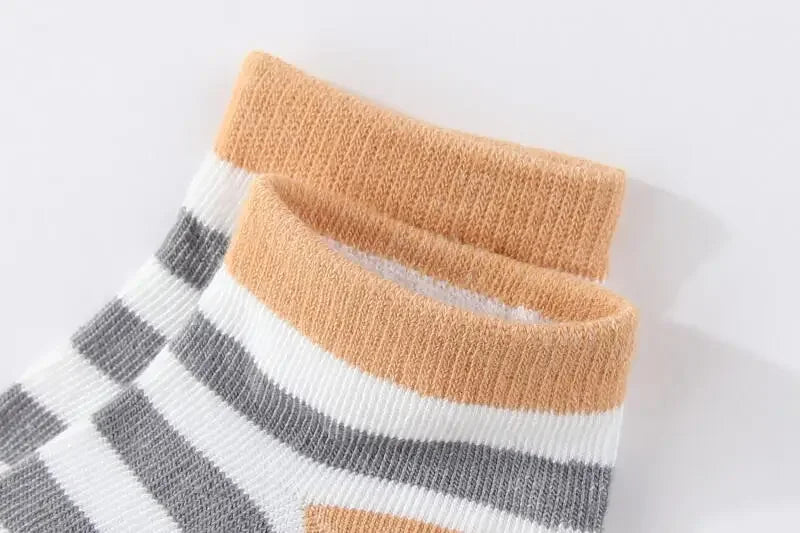 5 Pairs Fashion Newborn Unisex Baby Socks Cotton Breathable