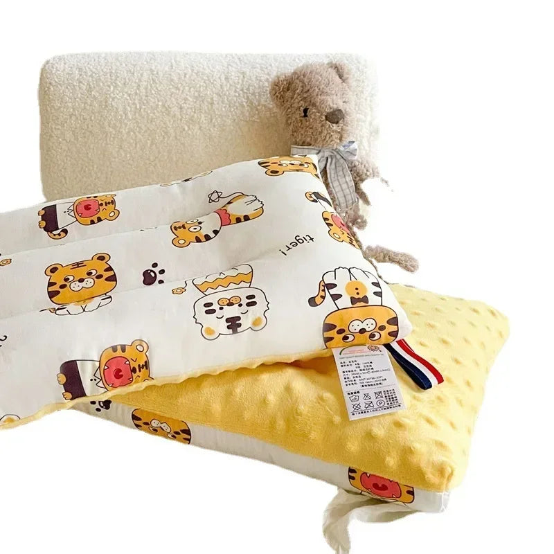 Soft Velvet Baby Pillow For Newborn Sleep And Headrest