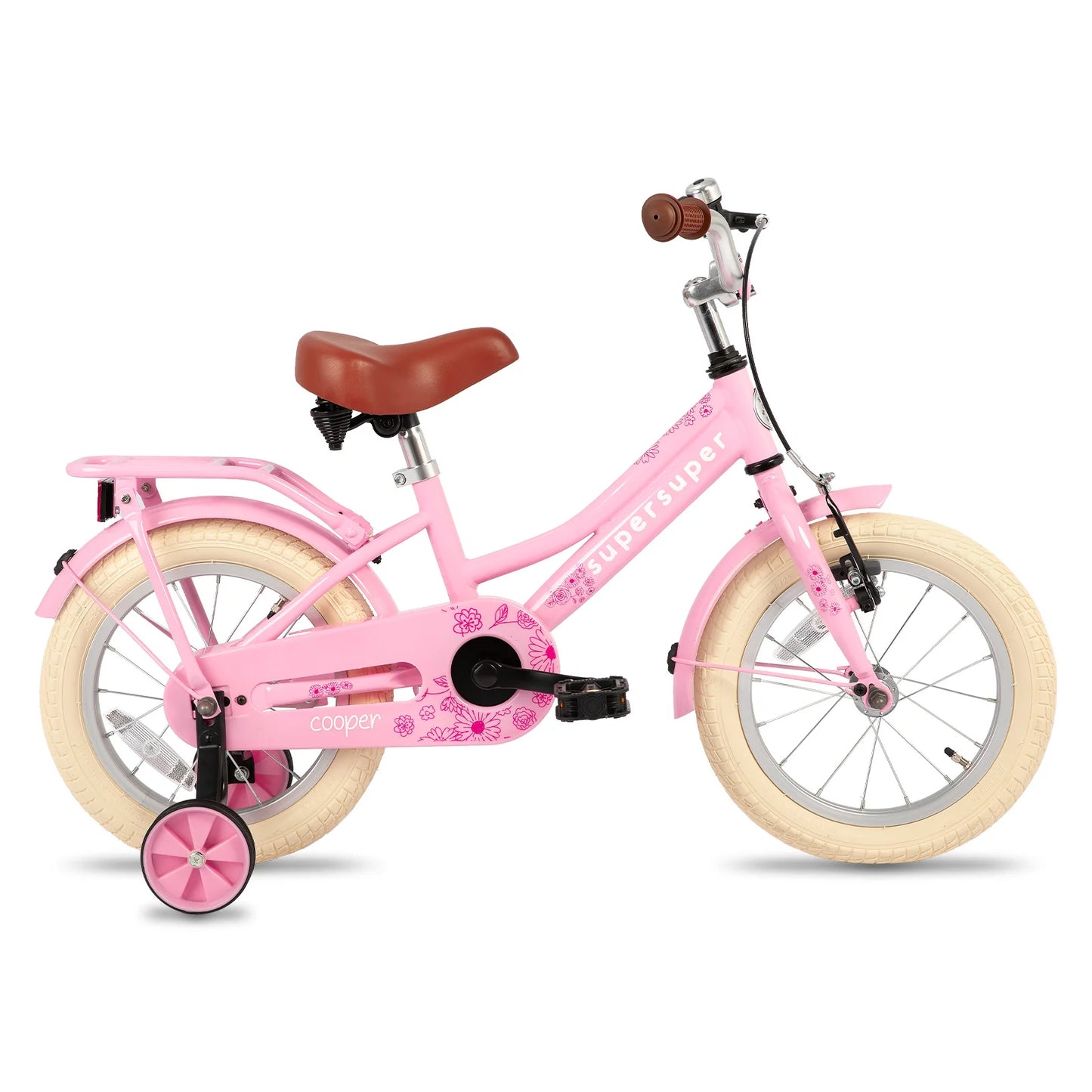 JOYSTAR Bike for 2-12 Years Toddlers and Kids, 12" 14" 16" Kids Bike with Training Wheels, 20 Inch Bike with Kickstand,Pink