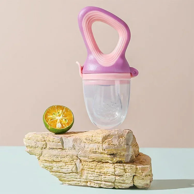 Silicone Baby Fruit Feeder With Cover Teething Pacifier