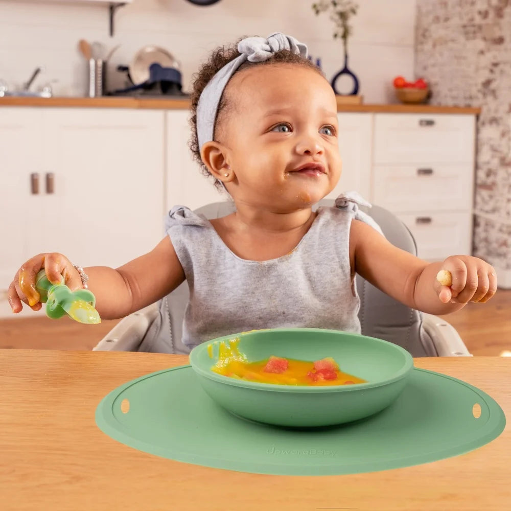 Suction Bowl With Placemat 100 Percent Food Grade Silicone