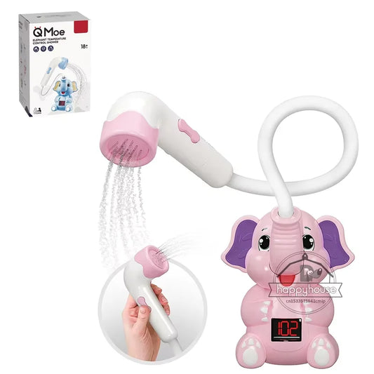 Baby Bath Toys Electric Elephant Water Spray Shower Thermometer Bathtime Fun for Kids and Toddlers