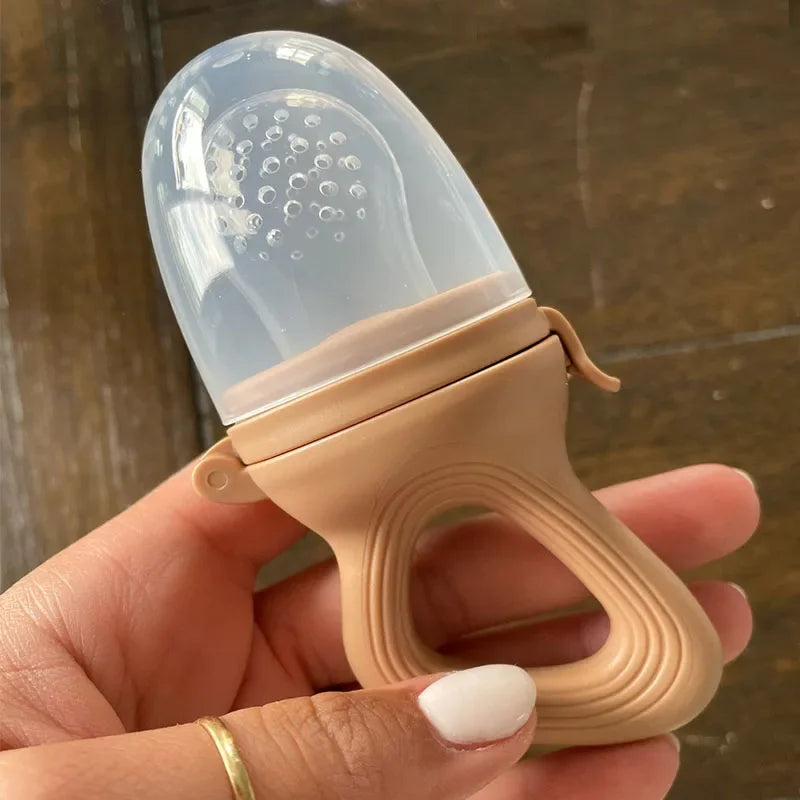 Silicone Baby Fruit Feeder With Cover Teething Pacifier