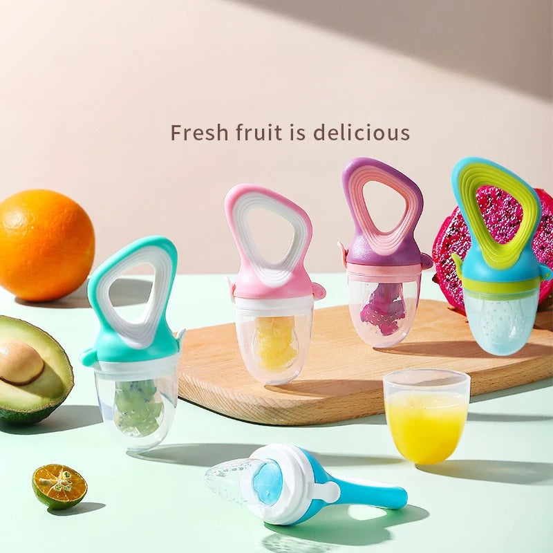 Silicone Baby Fruit Feeder With Cover Teething Pacifier