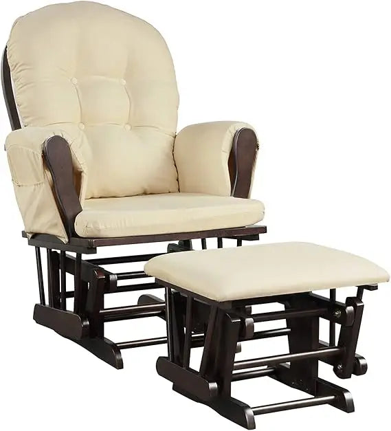 Baby Glider Rocker With Ottoman Nursery Glider Pink
